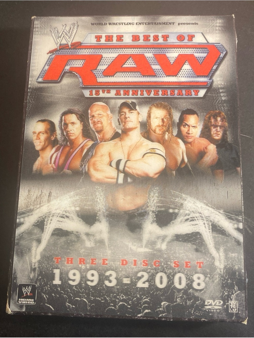 WWE - Raw 15th Anniversary (DVD, 2007, 3-Disc Set) Disc 3 Still Sealed